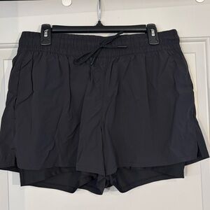 Spyder 2 in 1 shorts, black